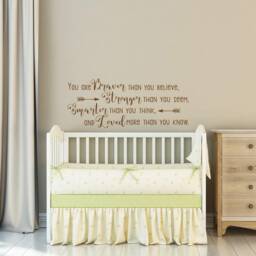 Braver Than You Believe Vinyl Wall Decal Nursery Decor Ww145 - thumbnail 1