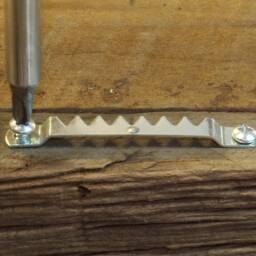 Large Sawtooth Picture Frame Hangers With Screws - thumbnail 3