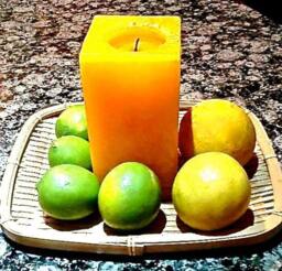 Citrus Smell Candle Perfect For Kitchen & Neutral Smell - thumbnail 1