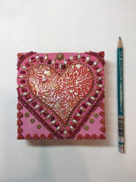 Red Mosaic Heart