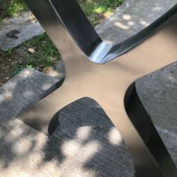 "28"" X Frame, Leg, Metal Table Legs, Steel Base, Dining Leg Width 25"", Height 27"" - 29" - thumbnail 3