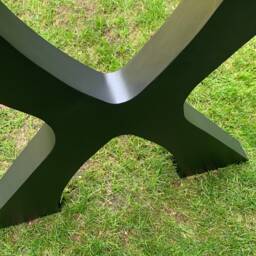 "28"" X Frame, Leg, Metal Table Legs, Steel Base, Dining Leg Width 25"", Height 27"" - 29" - thumbnail 4