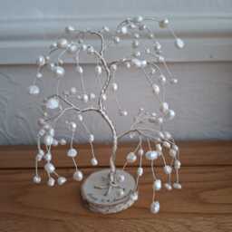 Personalised 30Th Wedding Gift For Couples, Pearl Anniversary Present, Freshwater Tree - thumbnail 2