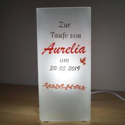 Lamp For Baptism, Birth, Gift - Customizable - thumbnail 2