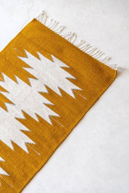 Mexican Rug, Handwoven Oaxacan Wool Rug, Accent Handwoven Living Room Area Rug - image 1