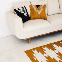 Mexican Rug, Handwoven Oaxacan Wool Rug, Accent Handwoven Living Room Area Rug - thumbnail 4