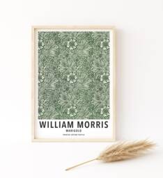 William Morris Marigold Print Art Nouveau Floral Decor - thumbnail 1