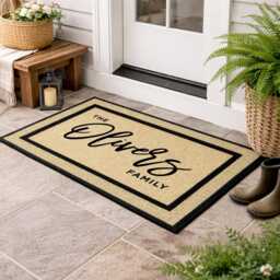 Custom Family Name Doormat - Personalized Outdoor Rug For A Warm Welcome - thumbnail 3
