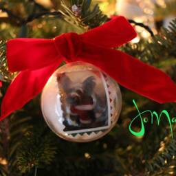 Christmas Ball Ornament W/Swarovski Crystals - thumbnail 4