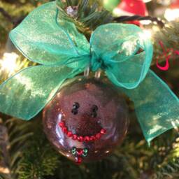 Christmas Ball Ornament W/Swarovski Crystals - thumbnail 3