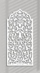 3D Stylish Wood Wall Art Decor, Moroccan, Arabic , Arch Frame, Arabic Ornament, Living Room, Decorative Wooden Panel, Gift - thumbnail 1