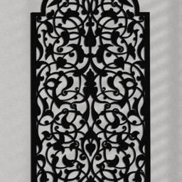 3D Stylish Wood Wall Art Decor, Moroccan, Arabic , Arch Frame, Arabic Ornament, Living Room, Decorative Wooden Panel, Gift - thumbnail 2