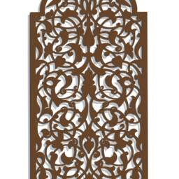 3D Stylish Wood Wall Art Decor, Moroccan, Arabic , Arch Frame, Arabic Ornament, Living Room, Decorative Wooden Panel, Gift - thumbnail 3