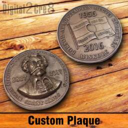 Custom Plaque Personalized in Full 3D Graphic Or Lettering. Memorial Plaque Retirement Gift, Custom Sign - thumbnail 4
