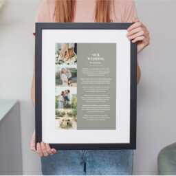 Use Your Own Poem & Photos Personalised Anniversary Gift Art Print - thumbnail 4