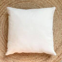 Off-White Cotton Canvas Pillow Cover, White Cover With Zipper, Cream Ivory Pillow Cover, 100% Decorative Throw Sham - thumbnail 3