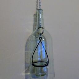 Hanging Wine Bottle Lantern - thumbnail 3