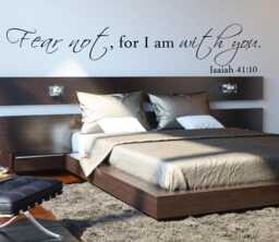 "Isaiah 4110 Bible Verse Vinyl Wall Decal, ""Fear Not" - thumbnail 1