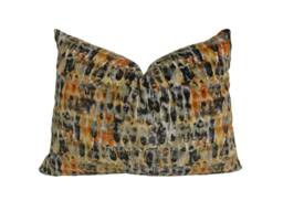 Harlequin - Kelambu Amber/Slate Stunning Watercolour-Effect Velvet Cushion Cover Throw Pillow Designer Home Decor - thumbnail 1