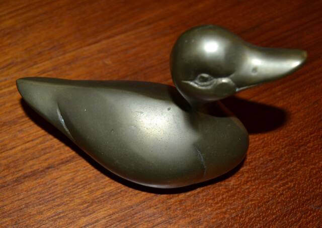 Vintage Brass Duck Figurine, 1970S - image 1