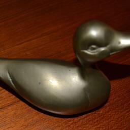 Vintage Brass Duck Figurine, 1970S - thumbnail 4