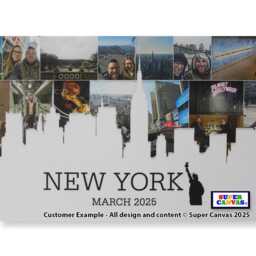New York Big Apple City Family Holiday Travel Picture Photo Board Collage Wall Art Framed Canvas & Print Birthday Anniversary Gift - thumbnail 3