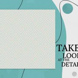 Art Deco Lines Vinyl Flooring, Gray Sheet White Eco Friendly Floor, Geometric Pet Friendly, Aesthetic Room Decor, Gift - thumbnail 3