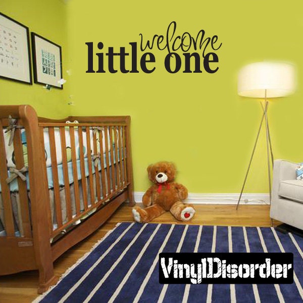 Welcome Little One - Vinyl Wall Decal Quotes Sticker Ce018Welcomeviiiet - image 1