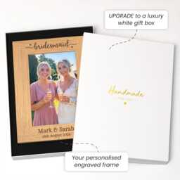 Personalised Bridesmaid Photo Frame - Maid Of Honour Flower Girl Engraved Picture - thumbnail 2