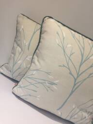 Laura Ashley Sycamore Cushion/Pillow Cover - Duck Egg Blue - thumbnail 1