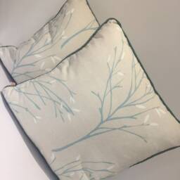 Laura Ashley Sycamore Cushion/Pillow Cover - Duck Egg Blue - thumbnail 2