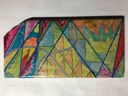 "Handmade Tile Wall Art Titled ""Jaku" - thumbnail 1
