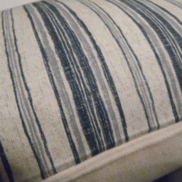 Brunswick Denim.natural.beige.stripe Pillow Covers.slipcoves.farmhouse Decor.toss Pillows.lumbar Pillows.throw Pillows.blues.modern - thumbnail 3