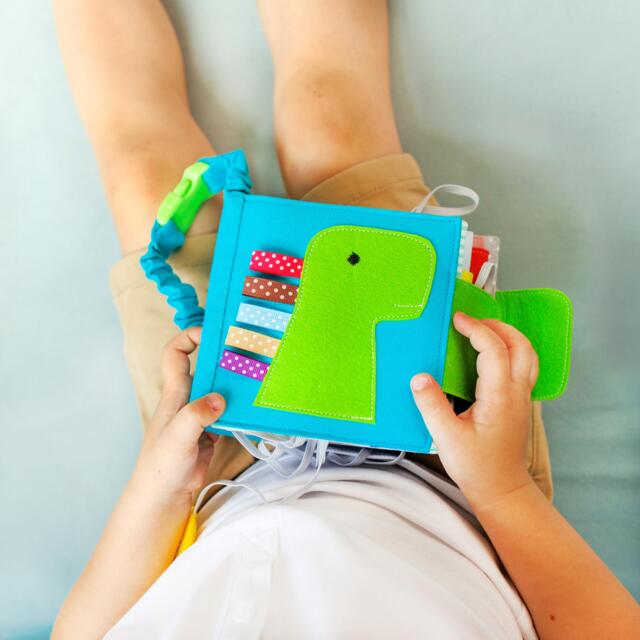 Handmade Baby Quiet Book & Busy Toys Bundle For 6 Months+ Development - Minimoms - image 1