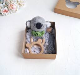 Koala Safari Shower Baby Gift Box For Expecting Mom, Unisex Pregnant Friend