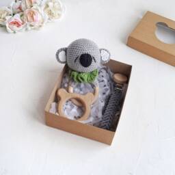Koala Safari Shower Baby Gift Box For Expecting Mom, Unisex Pregnant Friend - thumbnail 2