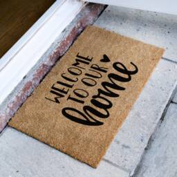 Personalized Welcome To Our Home Doormat - Customized Mat New Gift Housewarming Decor - thumbnail 2