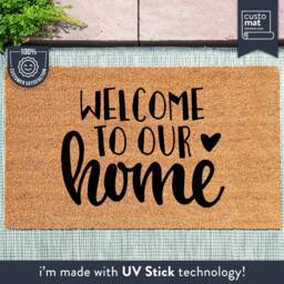 Personalized Welcome To Our Home Doormat - Customized Mat New Gift Housewarming Decor - thumbnail 1