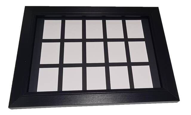 Instax Mini Photo Frame Multi Aperture 2 To 52 Openings Black Or White Mount - image 1