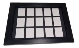 Instax Mini Photo Frame Multi Aperture 2 To 52 Openings Black Or White Mount - thumbnail 1