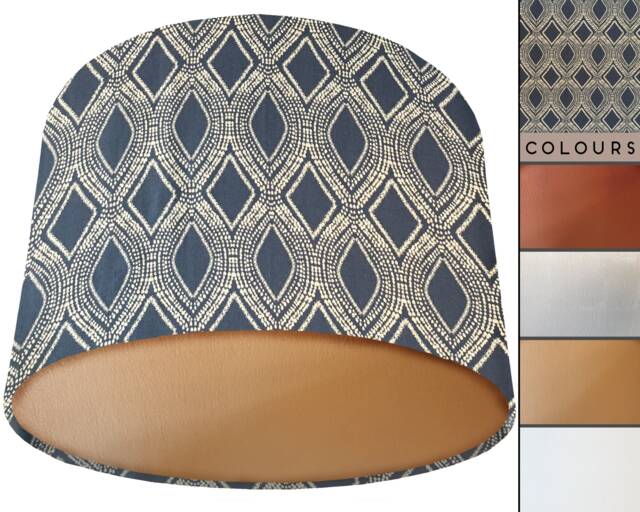 Blue Lampshade, Bohemian Interior, Ceiling Light, Boho Home, Table Lamp Shade, Modern Lighting - image 1