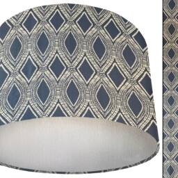 Blue Lampshade, Bohemian Interior, Ceiling Light, Boho Home, Table Lamp Shade, Modern Lighting - thumbnail 3