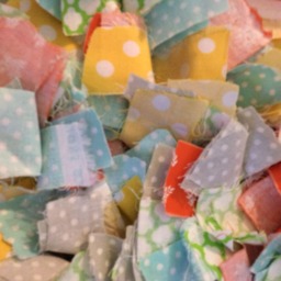 Baby Crib Rag Rug, Beautiful, Half Circle - thumbnail 3