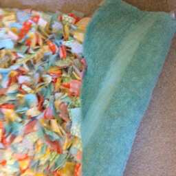 Baby Crib Rag Rug, Beautiful, Half Circle - thumbnail 2