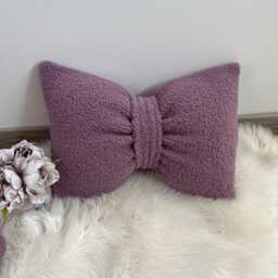Boucl?? Bow Pillow Cotton Coquette Accent Cushion - thumbnail 2