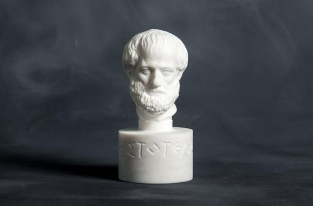 Marble Bust Of Philosopher Aristotle Carved Greek Marble Statue Figurine Sculpture - image 1