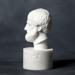 Marble Bust Of Philosopher Aristotle Carved Greek Marble Statue Figurine Sculpture - thumbnail 4
