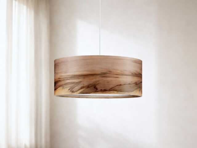 Wood Pendant Light - Handmade Organic Modern Dining Room Chandelier - image 1