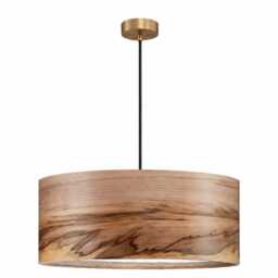 Wood Pendant Light - Handmade Organic Modern Dining Room Chandelier - thumbnail 2