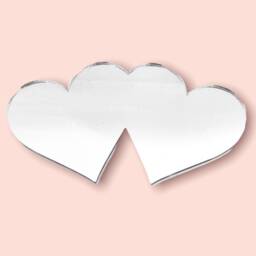 Love Hearts Acrylic Mirror Personalized Engraved Wall Decor - thumbnail 4